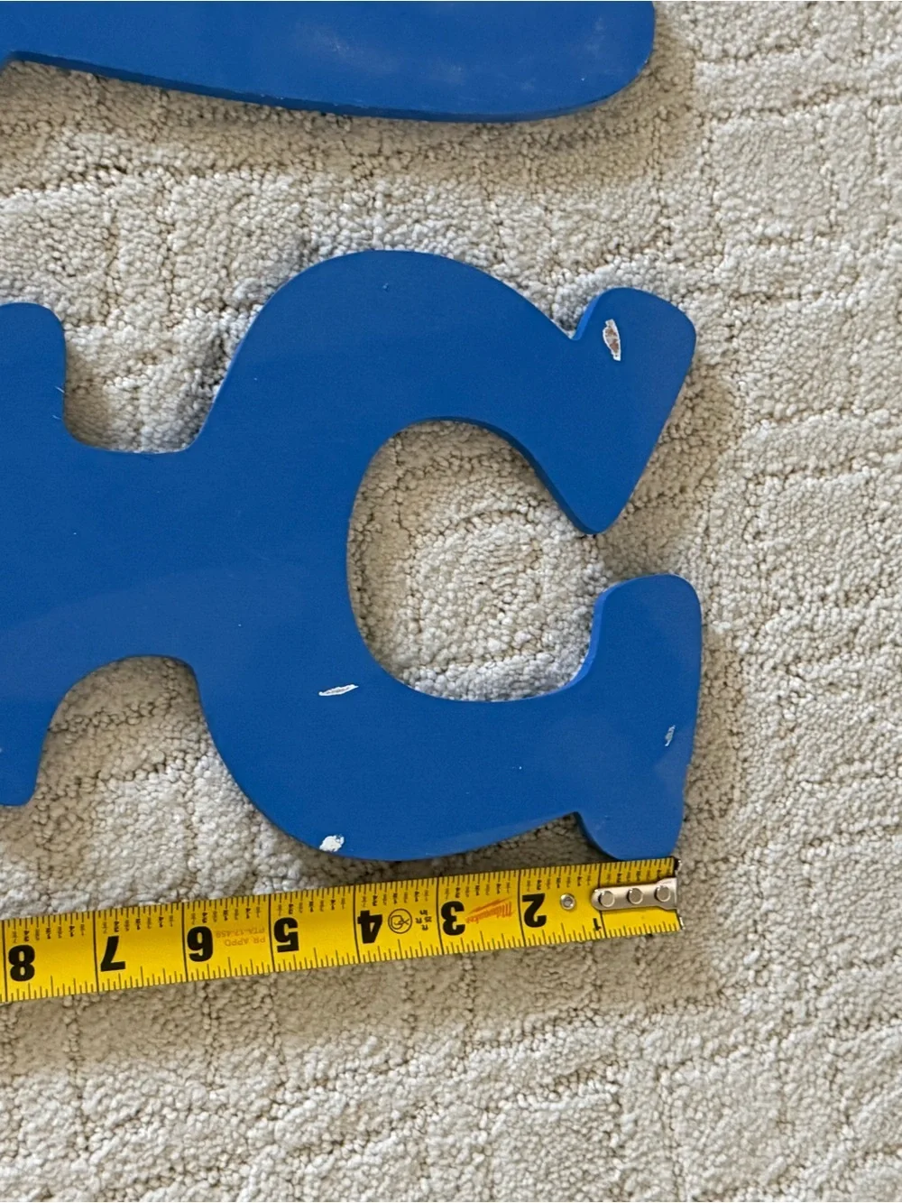 Wall Wooden Letters Blue Benny